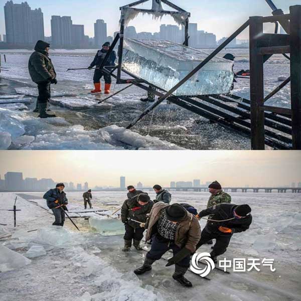 哈尔滨冬季采冰 采冰工具
